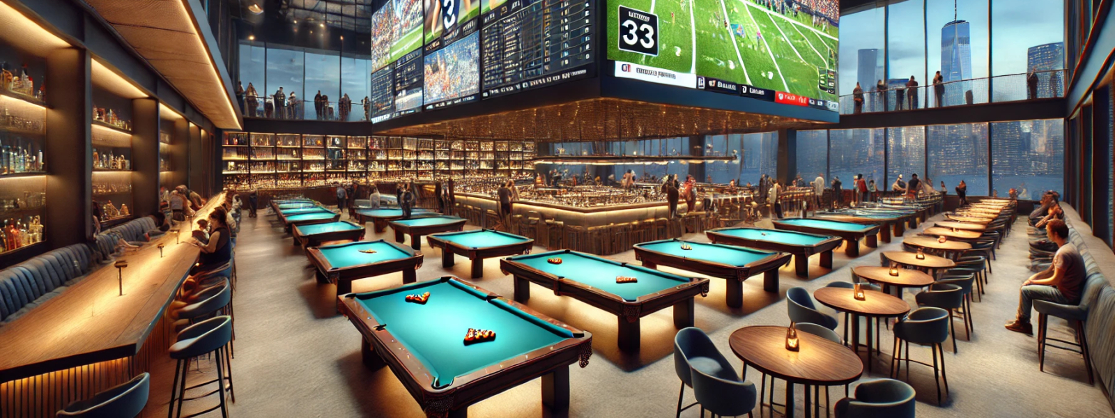 White Billiards Showroom